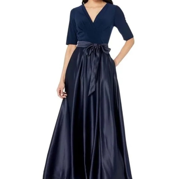 Alex Evenings Dresses & Skirts - 🦋 🆕 ALEX EVENINGS gown Dress with Jersey Bodice with Satin Skirt size 12